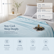 CoolNest™ Air Conditioner Cooling Blanket – Lightweight Summer Comforter for Hot Sleepers
