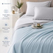 CoolNest™ Air Conditioner Cooling Blanket – Lightweight Summer Comforter for Hot Sleepers