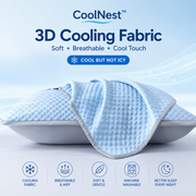 CoolNest™ Cooling Pillowcase – Breathable Pillow Cover for Hot Sleepers