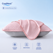 CoolNest™ Cooling Pillowcase – Breathable Pillow Cover for Hot Sleepers