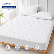 CoolNest™ Cooling Mattress Pad – Breathable Mattress Cover for Hot Sleepers