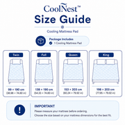CoolNest™ Cooling Mattress Pad – Breathable Mattress Cover for Hot Sleepers